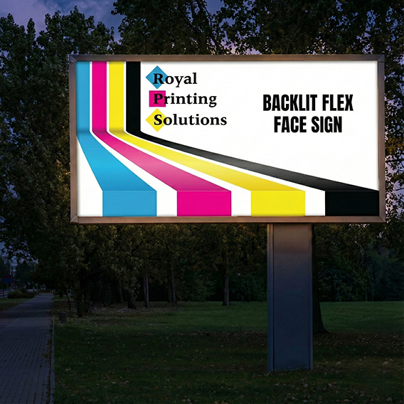 Backlit Flex Face Sign - Night
